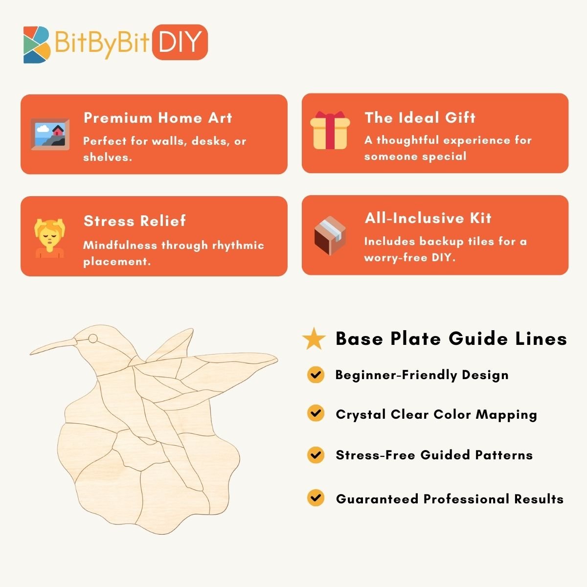 The Golden Moment Mosaic Art Kit | DIY Glass Mosaic Kit, Premium Mica Tile Craft for Adults & Kids, Unique Home Decor Gift