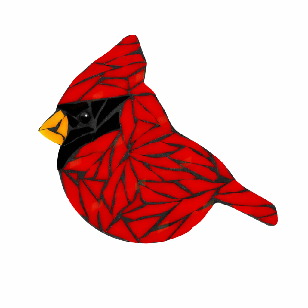 Quiet Bird Mosaic Art Kit | DIY Glass Mosaic Kit, Craft Project for Adults & Teens, Home Decor Gift