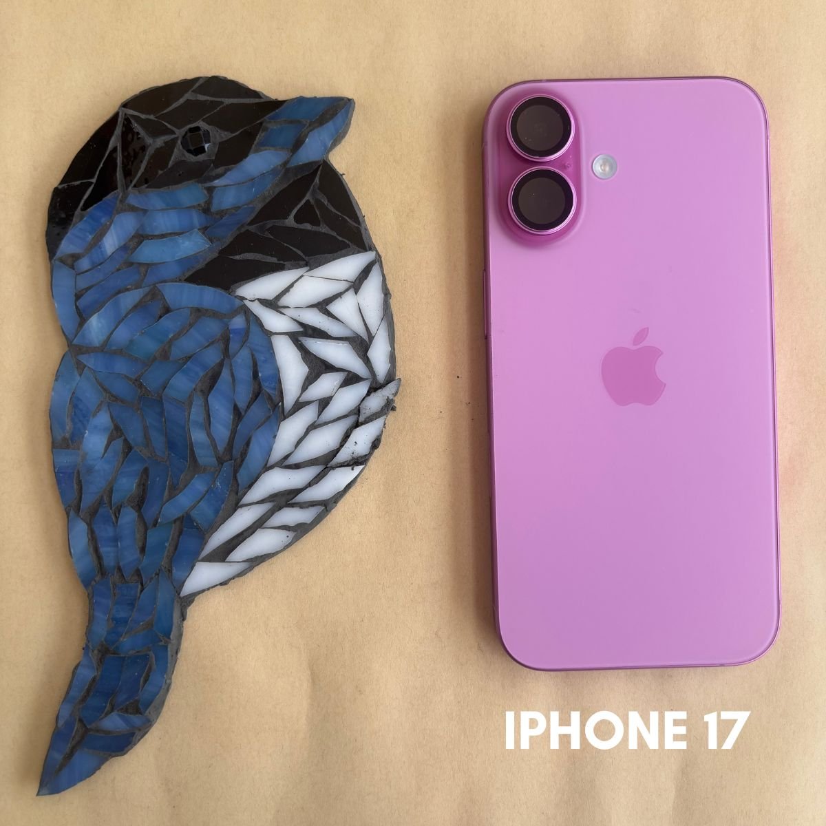 Quiet Bird Mosaic Art Kit | DIY Glass Mosaic Kit, Premium Mica Tile Craft for Adults & Kids, Unique Home Decor Gift