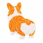 Cheerful Corgi Mosaic Art Kit | DIY Glass Mosaic Kit, Premium Mica Tile Craft for Adults & Kids, Unique Home Decor Gift
