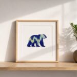 Steady Bear Mosaic Art Kit | DIY Glass Mosaic Kit, Premium Mica Tile Craft for Adults & Kids, Unique Home Decor Gift