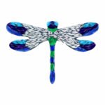 Quiet Dragonfly Mosaic Art Kit | DIY Glass Mosaic Kit, Premium Mica Tile Craft for Adults & Kids, Unique Home Decor Gift