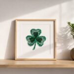 Lucky Clover Mosaic Art Kit | DIY Glass Mosaic Kit, Premium Mica Tile Craft for Adults & Kids, Unique Home Decor Gift