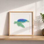 Gentle Turtle Mosaic Art Kit | DIY Glass Mosaic Kit, Premium Mica Tile Craft for Adults & Kids, Unique Home Decor Gift