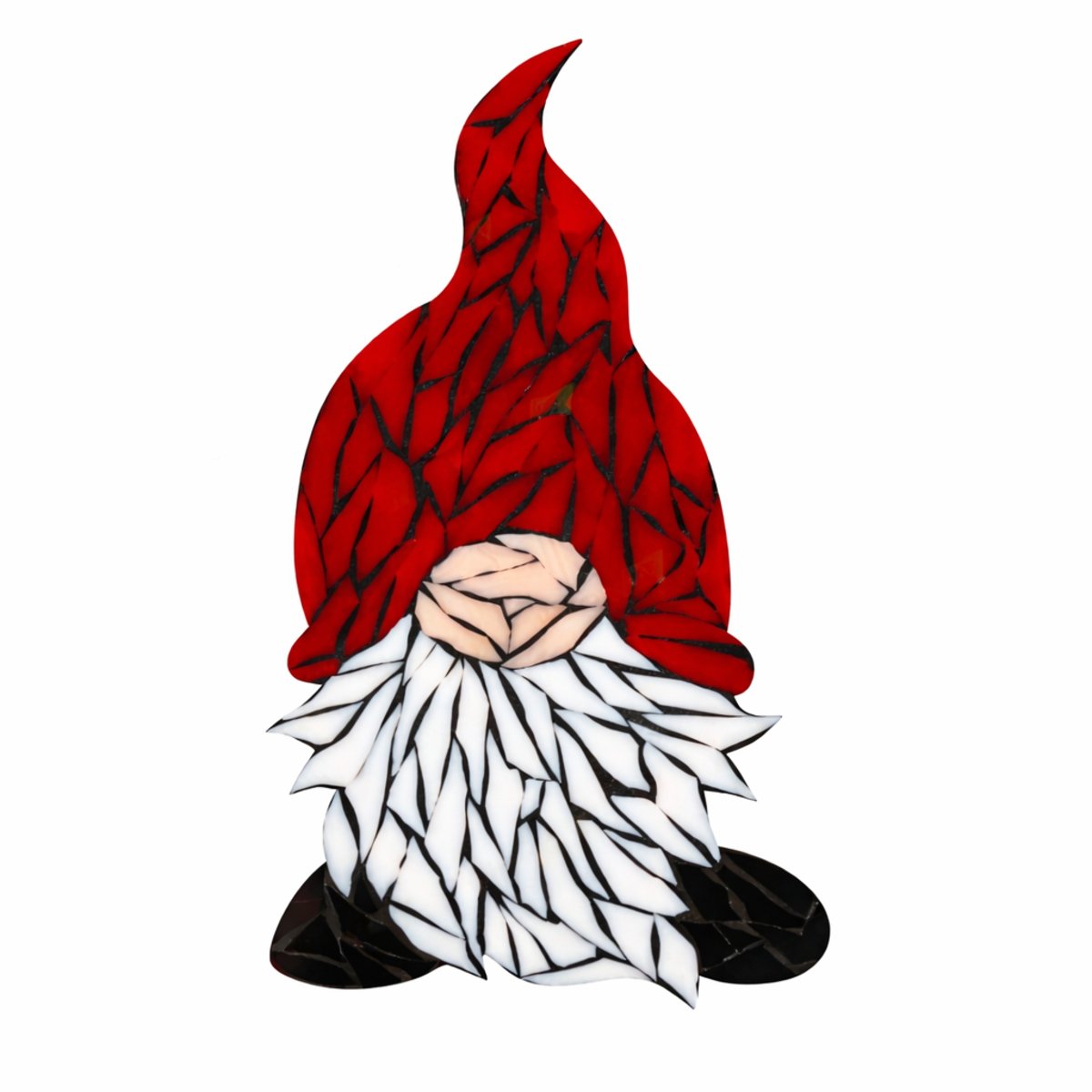 Cozy Gnome Mosaic Art Kit | DIY Glass Mosaic Kit, Premium Mica Tile Craft for Adults & Kids, Unique Home Decor Gift