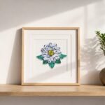Gentle Daisy Mosaic Art Kit | DIY Glass Mosaic Kit, Premium Mica Tile Craft for Adults & Kids, Unique Home Decor Gift