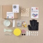 Calm Palm Leaf Mosaic Art Kit | DIY Glass Mosaic Kit, Premium Mica Tile Craft for Adults & Kids, Unique Home Decor Gift