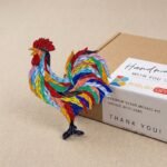 Proud Rooster Mosaic Art Kit | DIY Glass Mosaic Kit, Premium Mica Tile Craft for Adults & Kids, Unique Home Decor Gift
