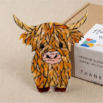 Gentle Highland Cow Glass Mosaic Art Kit