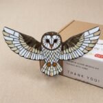 Watchful Owl Mosaic Art Kit | DIY Glass Mosaic Kit, Premium Mica Tile Craft for Adults & Kids, Unique Home Decor Gift