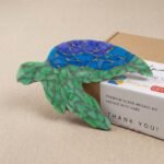 Gentle Turtle Mosaic Art Kit | DIY Glass Mosaic Kit, Premium Mica Tile Craft for Adults & Kids, Unique Home Decor Gift