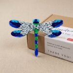 Quiet Dragonfly Mosaic Art Kit | DIY Glass Mosaic Kit, Premium Mica Tile Craft for Adults & Kids, Unique Home Decor Gift
