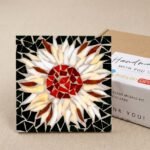 Radiant Sunflower Mosaic Art Kit | DIY Glass Mosaic Kit, Premium Mica Tile Craft for Adults & Kids, Unique Home Decor Gift