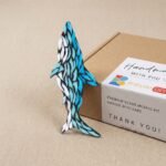 Steady Shark Mosaic Art Kit | DIY Glass Mosaic Kit, Premium Mica Tile Craft for Adults & Kids, Unique Home Decor Gift
