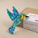 Soaring Hummingbird Mosaic Art Kit | DIY Glass Mosaic Kit, Premium Mica Tile Craft for Adults & Kids, Unique Home Decor Gift