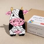 Kind Cow Mosaic Art Kit | DIY Glass Mosaic Kit, Premium Mica Tile Craft for Adults & Kids, Unique Home Decor Gift