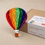 Colorful Hot Air Balloon Mosaic Art Kit | DIY Glass Mosaic Kit, Premium Mica Tile Craft for Adults & Kids, Unique Home Decor Gift