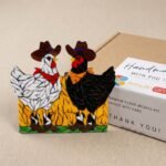 Companion Chickens Mosaic Art Kit | DIY Glass Mosaic Kit, Premium Mica Tile Craft for Adults & Kids, Unique Home Decor Gift