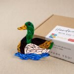 Calm Mallard Mosaic Art Kit | DIY Glass Mosaic Kit, Premium Mica Tile Craft for Adults & Kids, Unique Home Decor Gift
