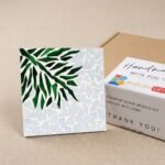 Calm Palm Leaf Mosaic Art Kit | DIY Glass Mosaic Kit, Premium Mica Tile Craft for Adults & Kids, Unique Home Decor Gift