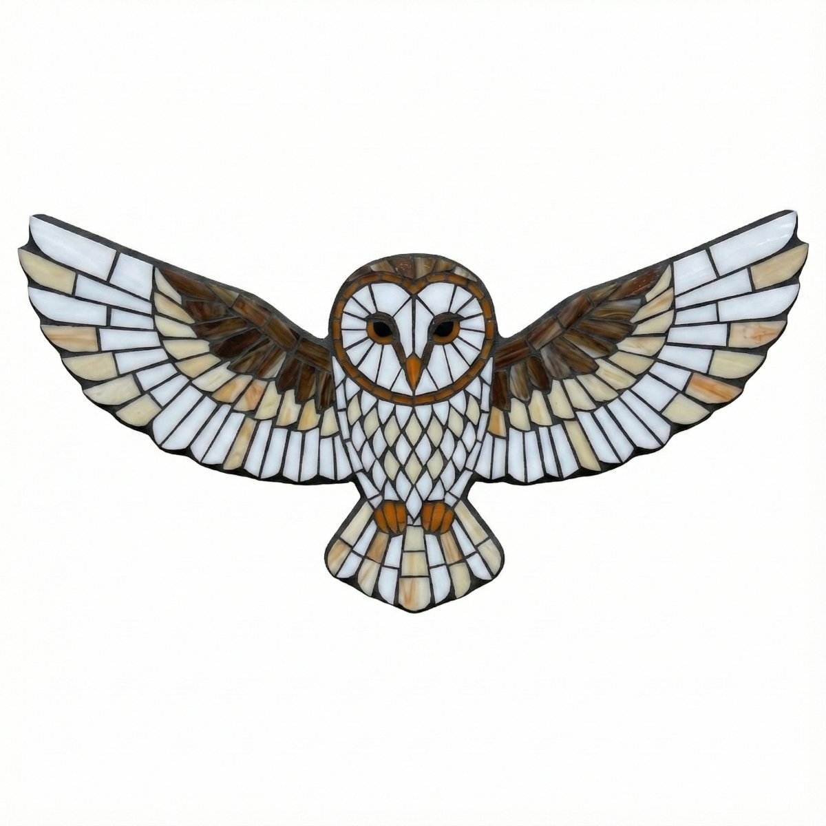 Watchful Owl Mosaic Art Kit | DIY Glass Mosaic Kit, Premium Mica Tile Craft for Adults & Kids, Unique Home Decor Gift