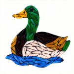 Calm Mallard Mosaic Art Kit | DIY Glass Mosaic Kit, Premium Mica Tile Craft for Adults & Kids, Unique Home Decor Gift