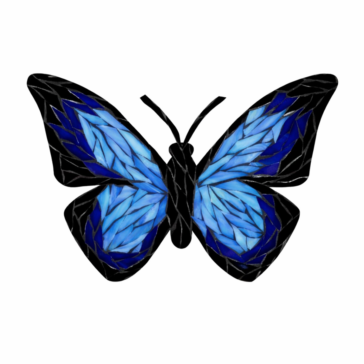 Peaceful Butterfly Mosaic Art Kit | DIY Glass Mosaic Kit, Premium Mica Tile Craft for Adults & Kids, Unique Home Decor Gift