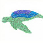 Gentle Turtle Mosaic Art Kit | DIY Glass Mosaic Kit, Premium Mica Tile Craft for Adults & Kids, Unique Home Decor Gift