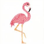 Graceful Flamingo Mosaic Art Kit | DIY Glass Mosaic Kit, Premium Mica Tile Craft for Adults & Kids, Unique Home Decor Gift