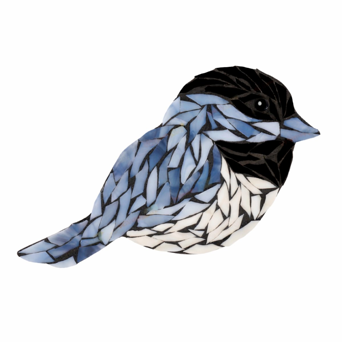 Quiet Bird Mosaic Art Kit | DIY Glass Mosaic Kit, Premium Mica Tile Craft for Adults & Kids, Unique Home Decor Gift