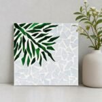 Calm Palm Leaf Glass Mosaic Art Kit