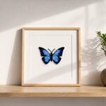 Peaceful Butterfly Mosaic Art Kit | DIY Glass Mosaic Kit, Premium Mica Tile Craft for Adults & Kids, Unique Home Decor Gift