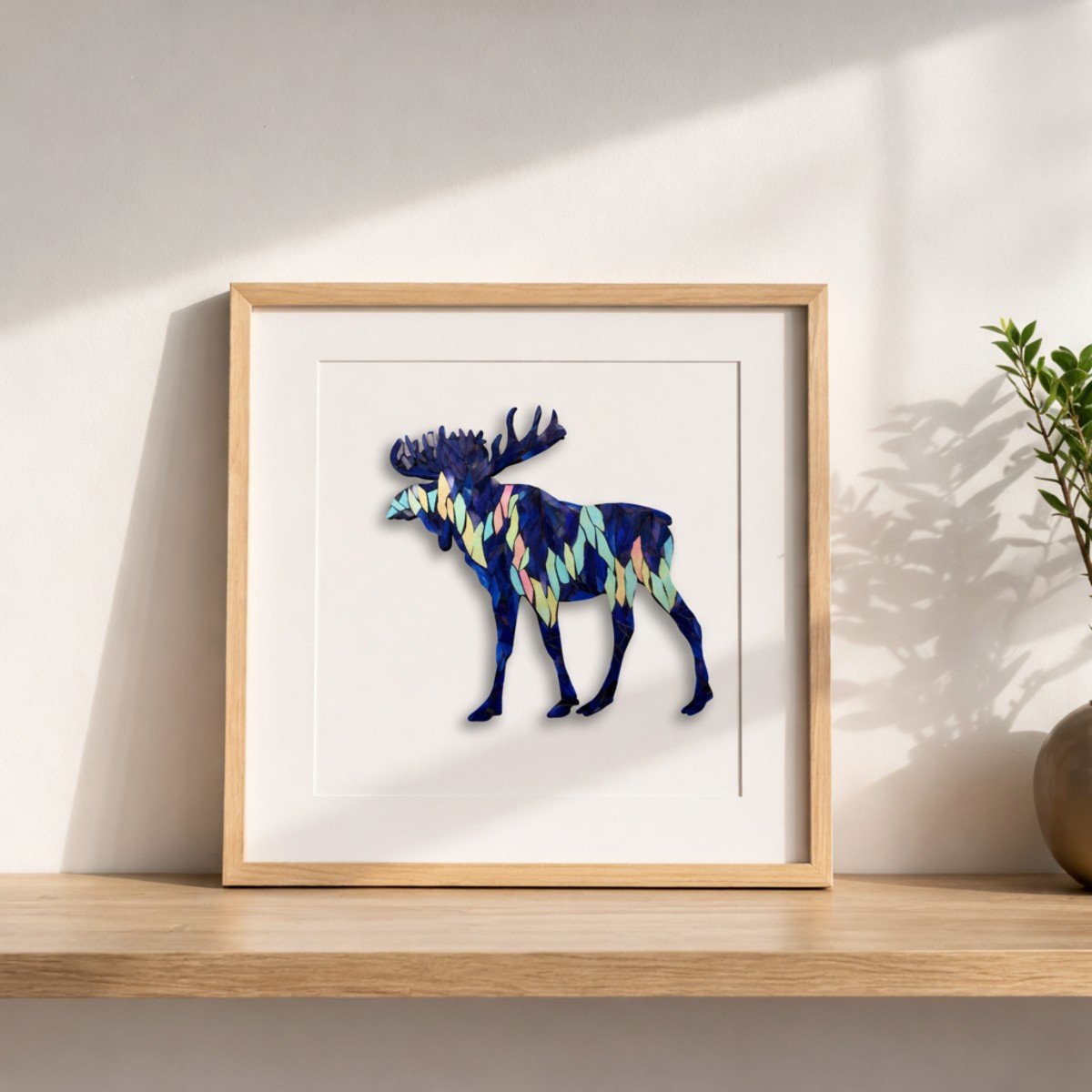 Gentle Moose Mosaic Art Kit | DIY Glass Mosaic Kit, Premium Mica Tile Craft for Adults & Kids, Unique Home Decor Gift