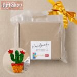 Cheerful Potted Cactus Mosaic Art Kit | DIY Glass Mosaic Kit, Premium Mica Tile Craft for Adults & Kids, Unique Home Decor Gift