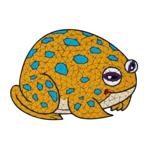 Rain-Forest Frog Mosaic Art Kit | DIY Glass Mosaic Kit, Premium Mica Tile Craft for Adults & Kids, Unique Home Decor Gift