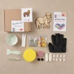 Golden Monkey Mosaic Art Kit | DIY Glass Mosaic Kit, Premium Mica Tile Craft for Adults & Kids, Unique Home Decor Gift