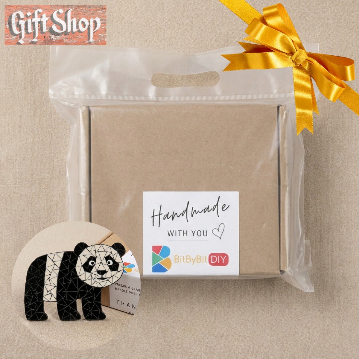 The Gentle Presence Mosaic Art Kit | DIY Glass Mosaic Kit, Premium Mica Tile Craft for Adults & Kids, Unique Home Decor Gift