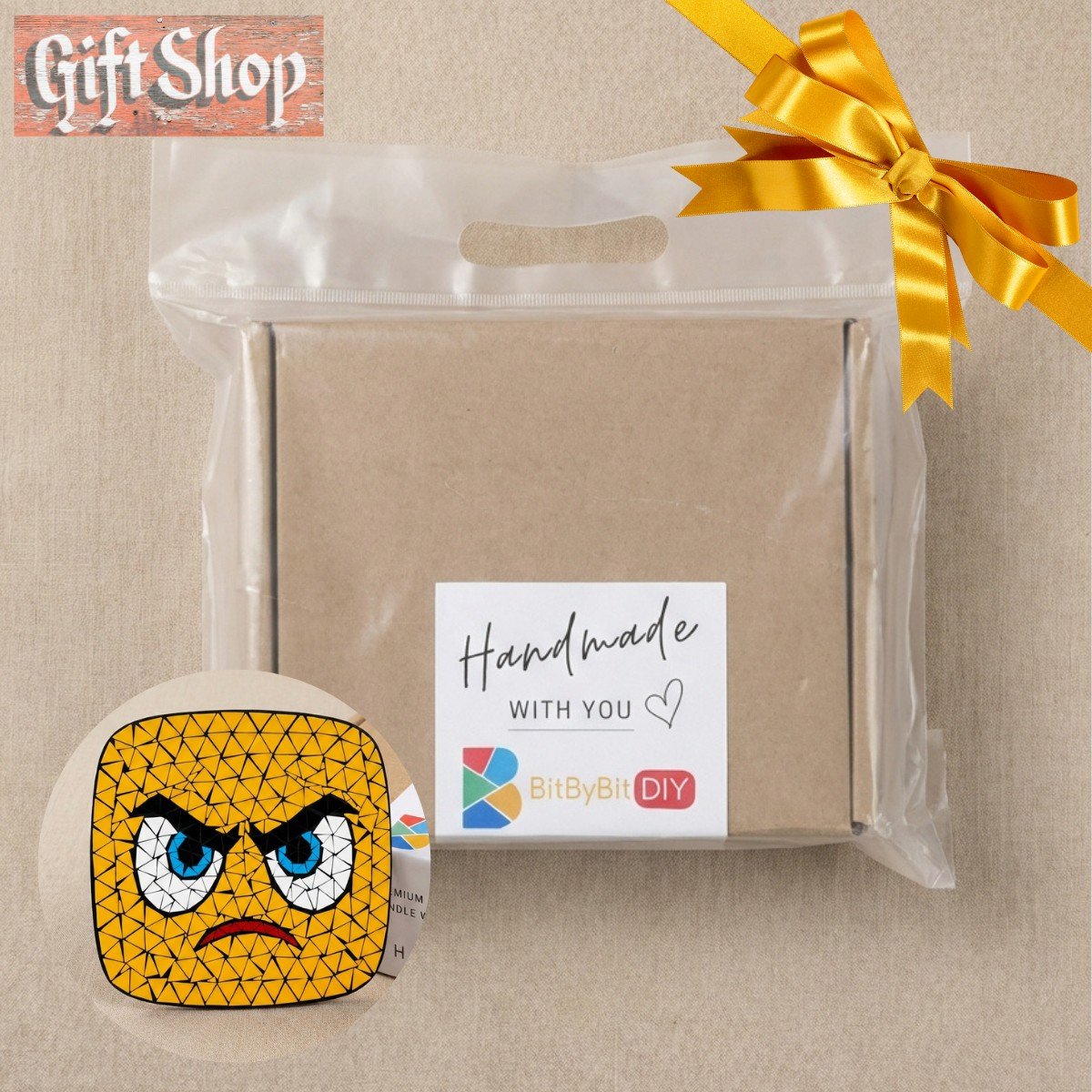 The Fierce Flame Mosaic Art Kit | DIY Glass Mosaic Kit, Premium Mica Tile Craft for Adults & Kids, Unique Home Decor Gift