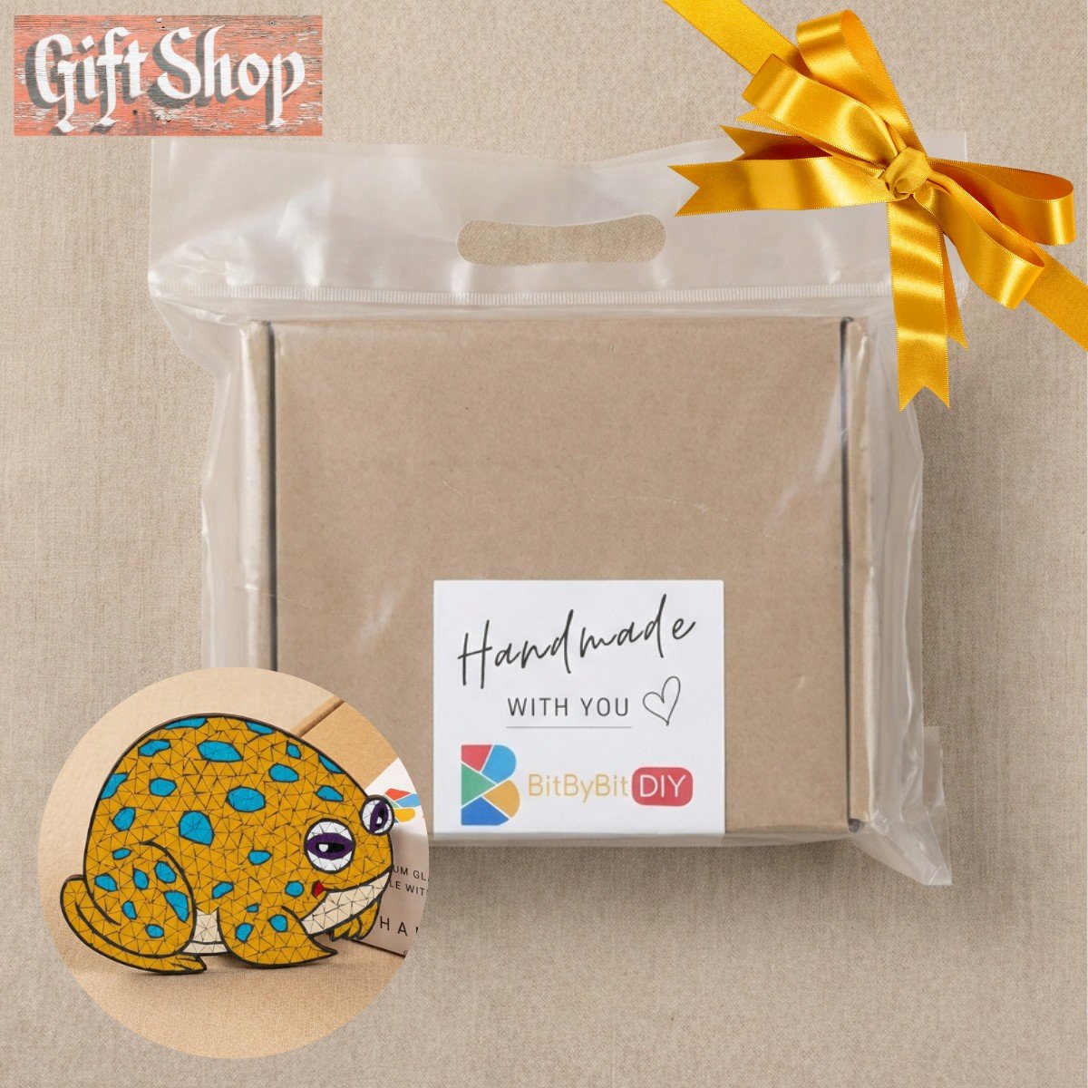 Rain-Forest Frog Mosaic Art Kit | DIY Glass Mosaic Kit, Premium Mica Tile Craft for Adults & Kids, Unique Home Decor Gift