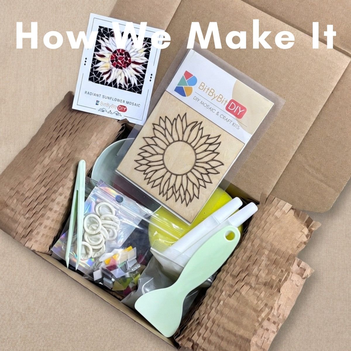 Radiant Sunflower Mosaic Art Kit
