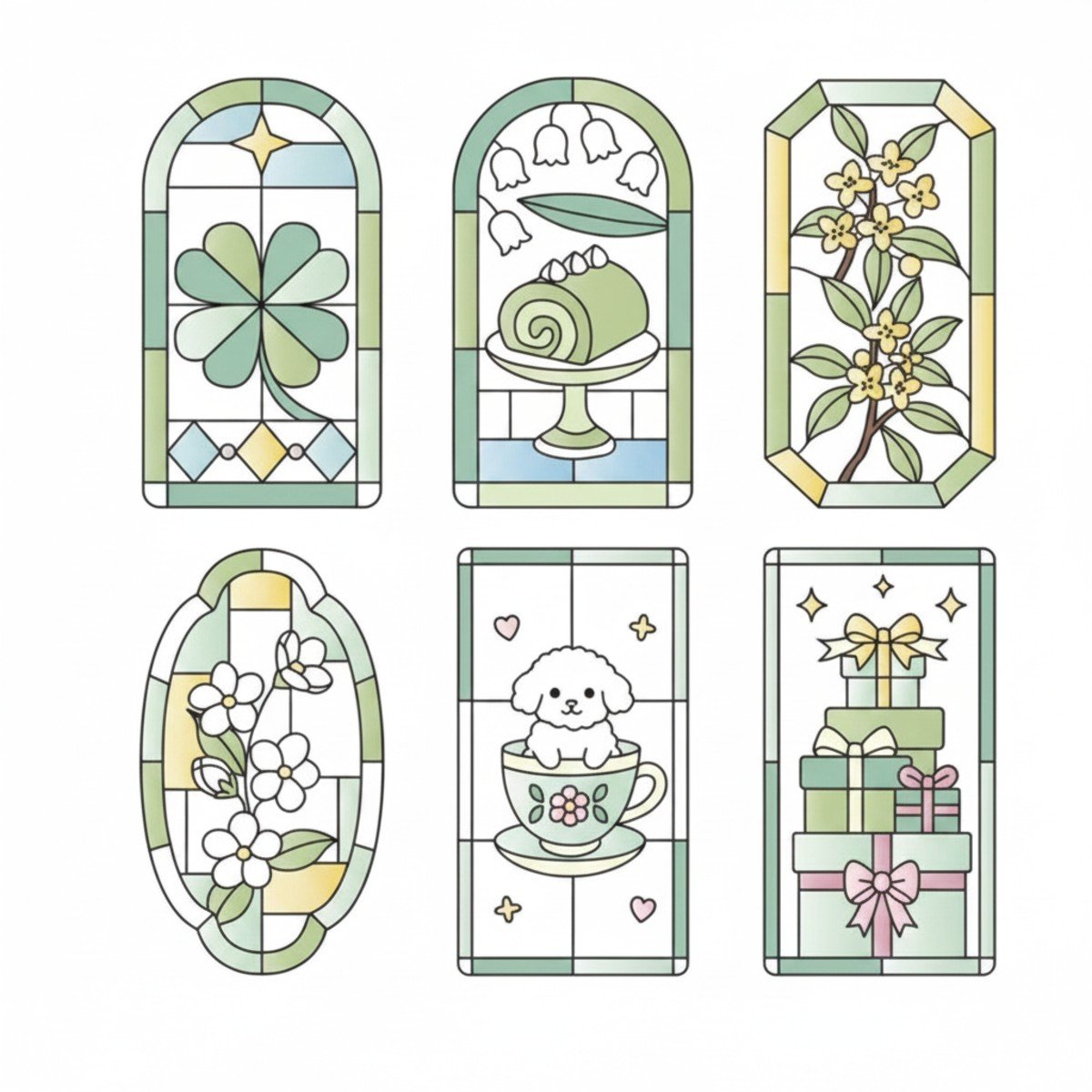 Secret Garden Series DIY Stained Glass Fridge Magnet Kit