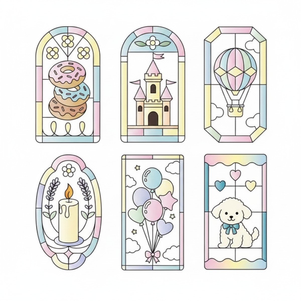 Fairytale Wonderland Series DIY Stained Glass Fridge Magnet Kit
