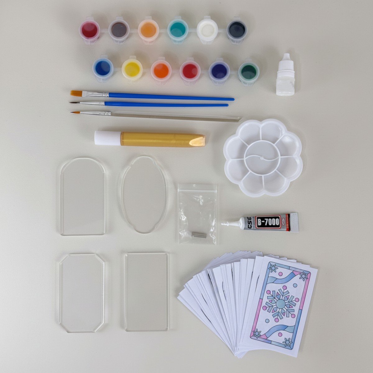 Dreamy Romance Series DIY Stained Glass Fridge Magnet Kit
