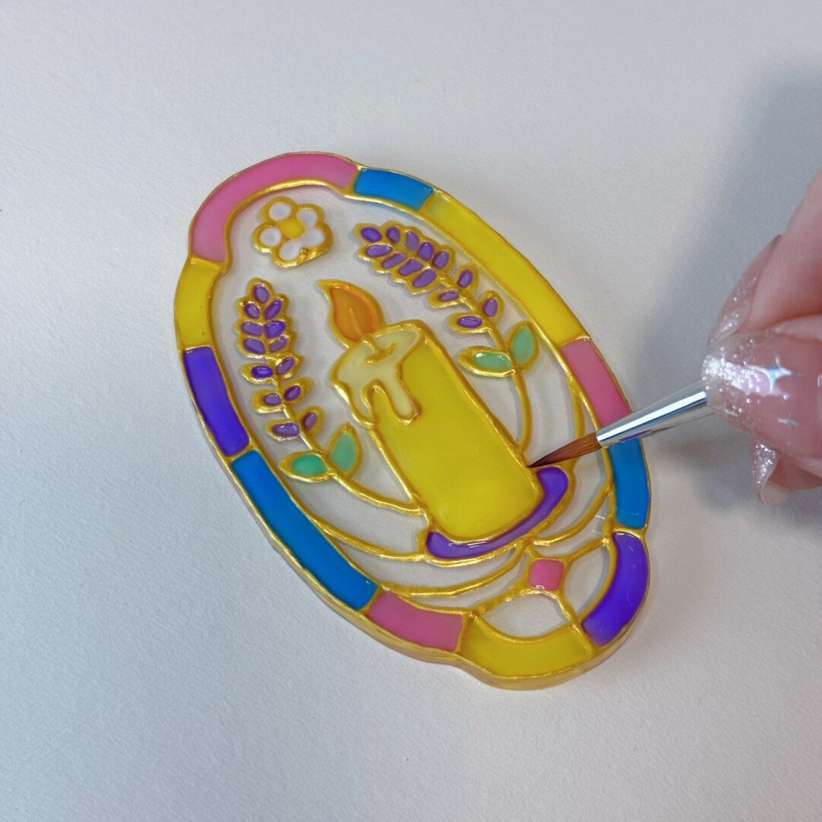 Dreamy Romance Series DIY Stained Glass Fridge Magnet Kit