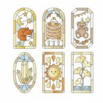 Golden Hour Series DIY Stained Glass Fridge Magnet Kit