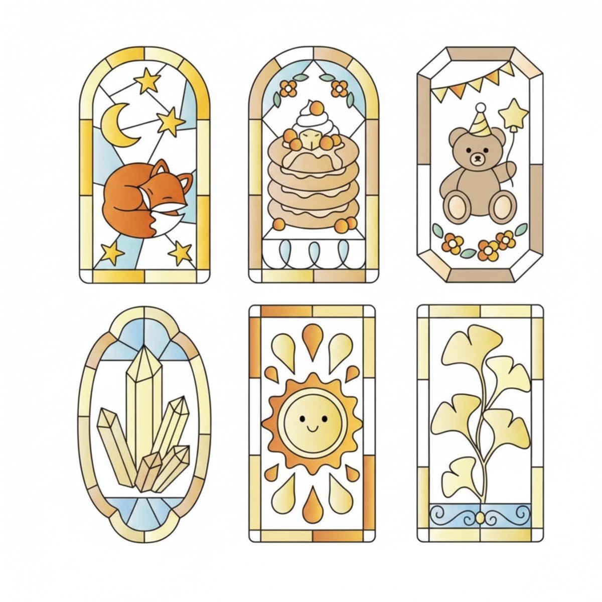 Golden Hour Series DIY Stained Glass Fridge Magnet Kit