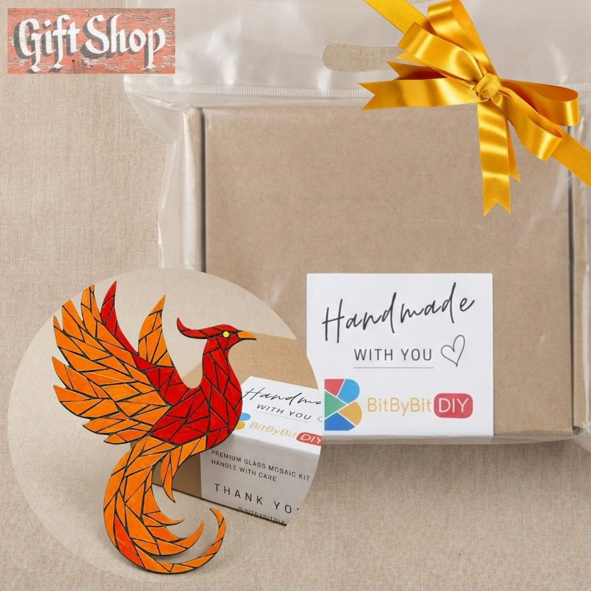 The Crimson Ascent Glass Mosaic Art Kit