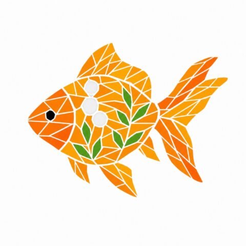 The Golden Ripple Glass Mosaic Art Kit