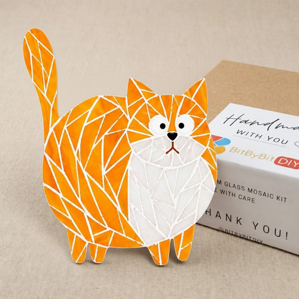 The Golden Hug Glass Mosaic Art Kit