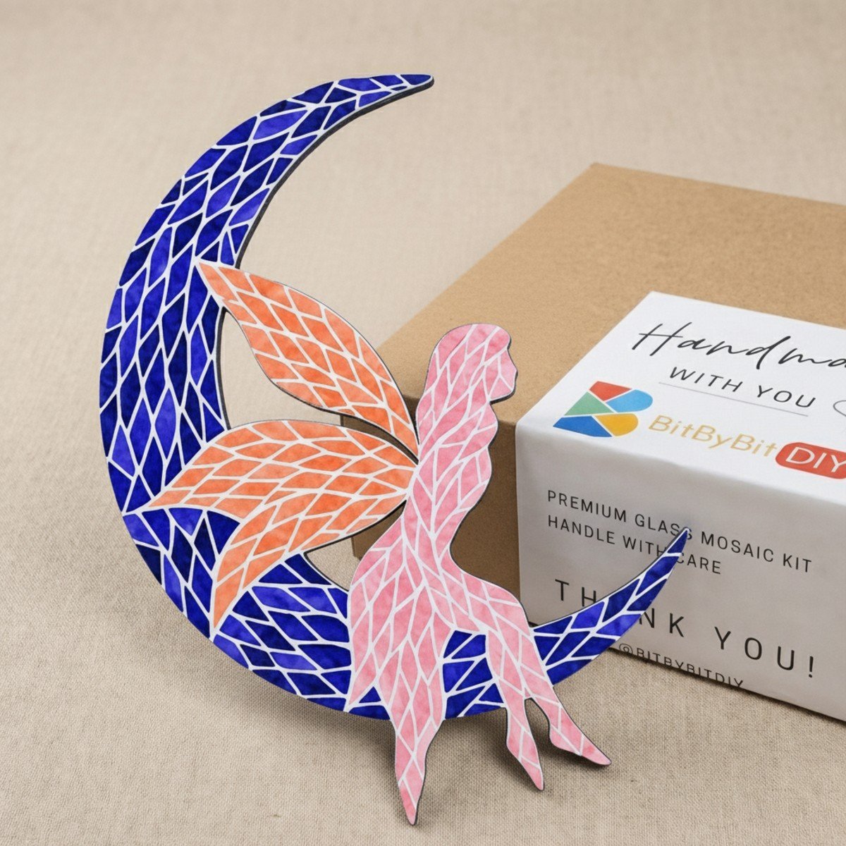 The Lunar Whisper Glass Mosaic Art Kit
